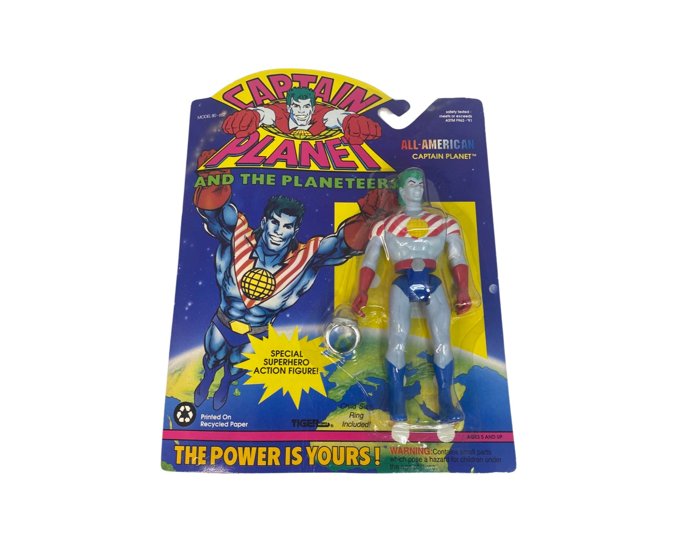 1991 Tiger Toys Captain Planet All-American Captain Planet