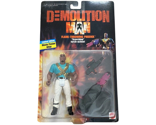 1993 Mattel Demolition Man Flame-Throwing Phoenix Action Figure