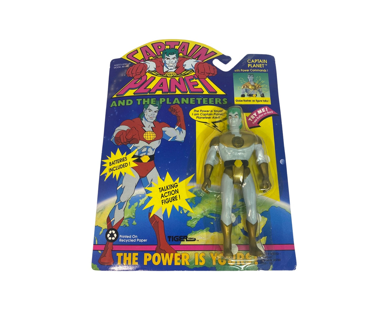 1991 Tiger Toys Captain Planet w/ Power Commands