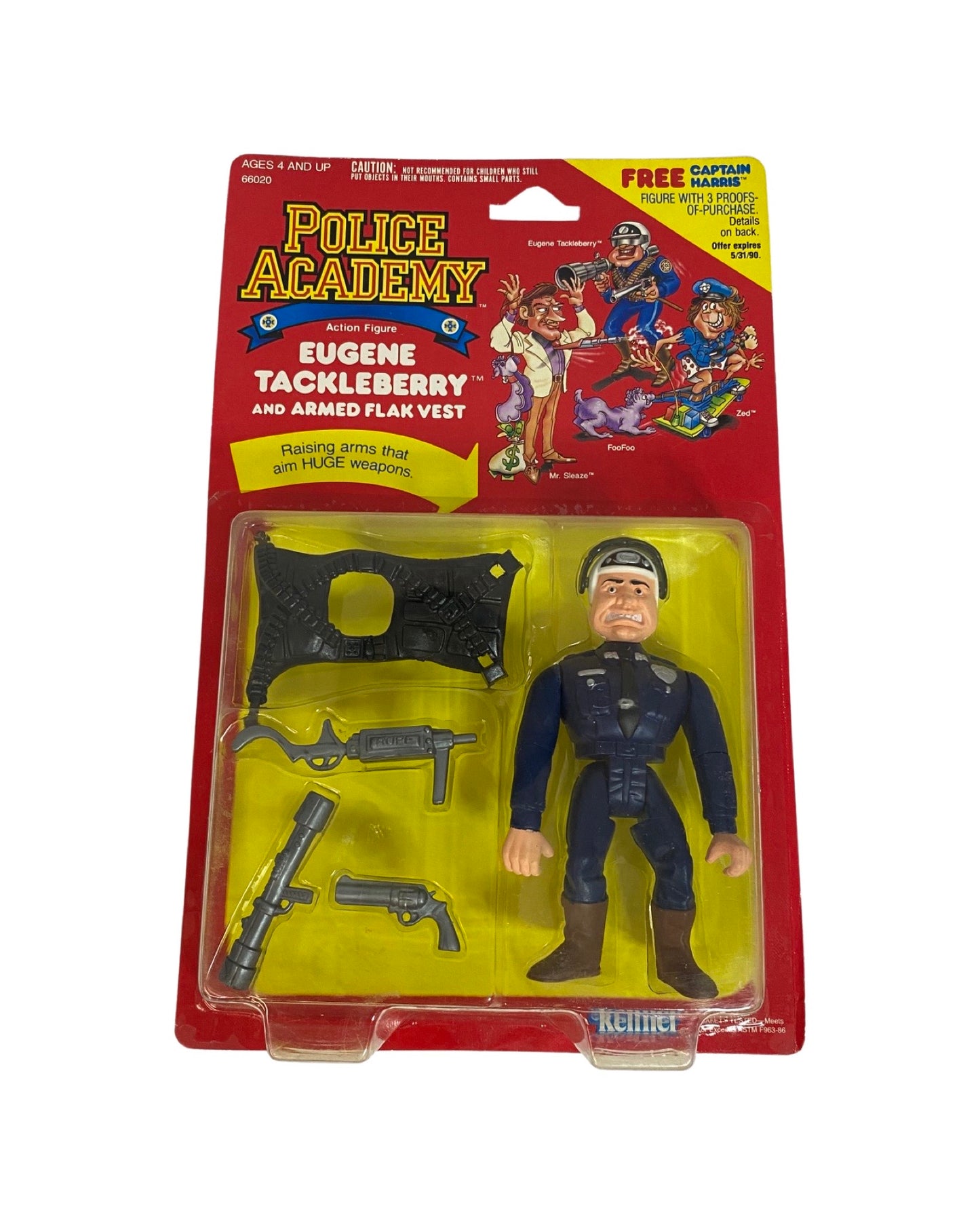 1989 Kenner Police Academy Eugene Tackleberry