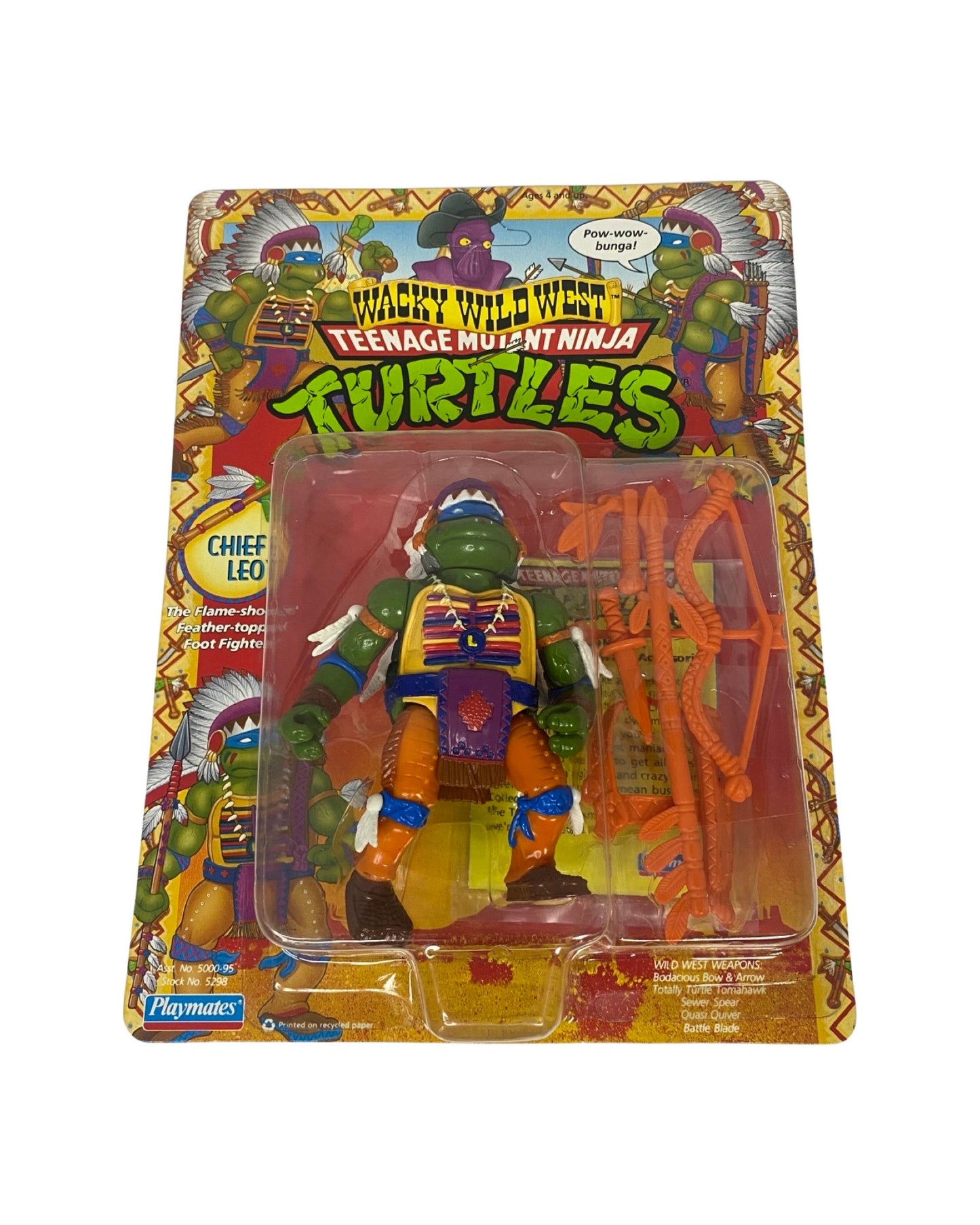 1992 Playmates TMNT Chief Leo (Wacky Wild West)