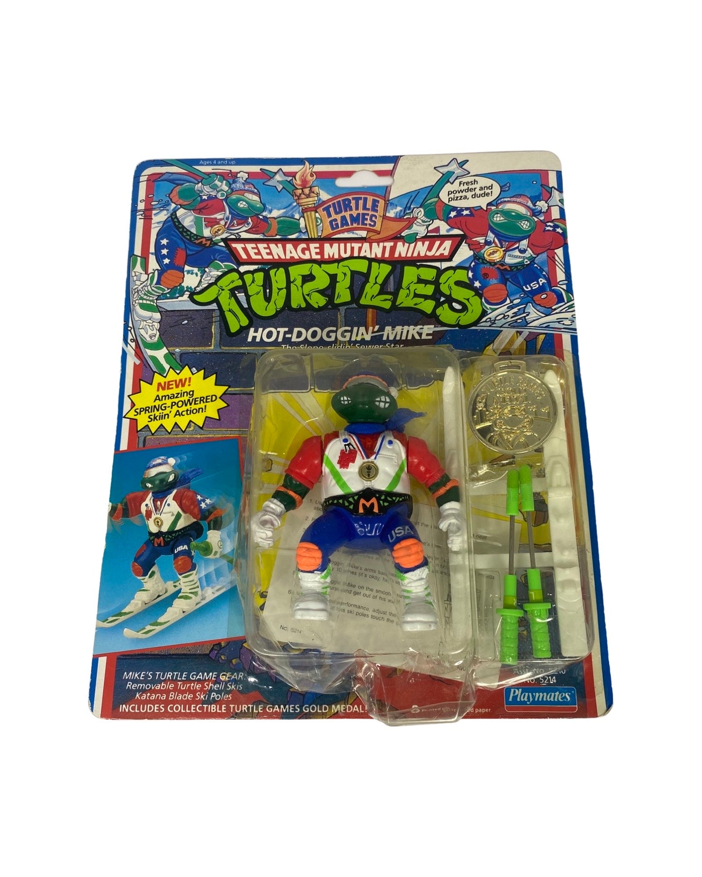 1992 Playmates TMNT Hot Doggin' Mike