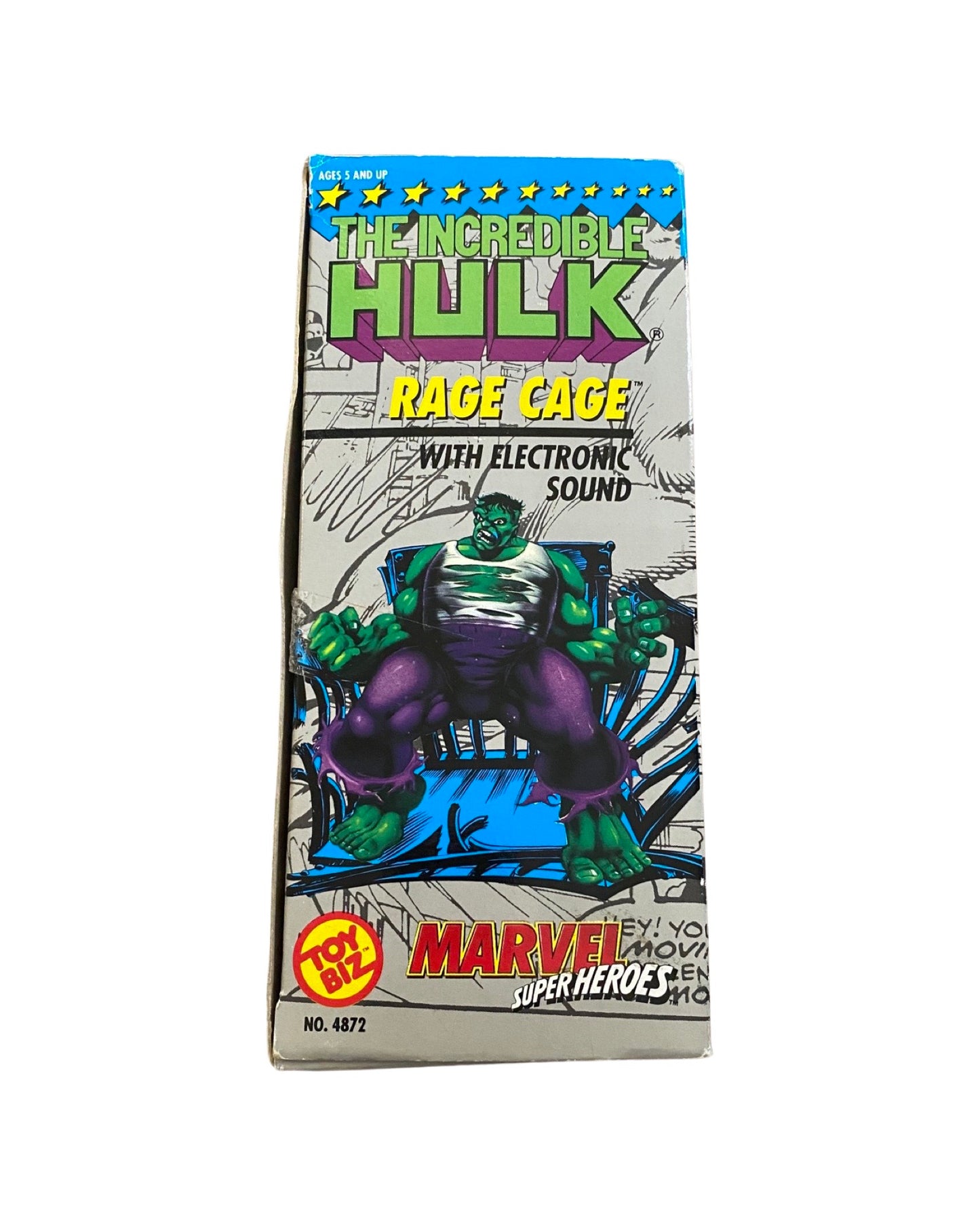 1991 ToyBiz Marvel SuperHeroes Incredible Hulk Rage Cage