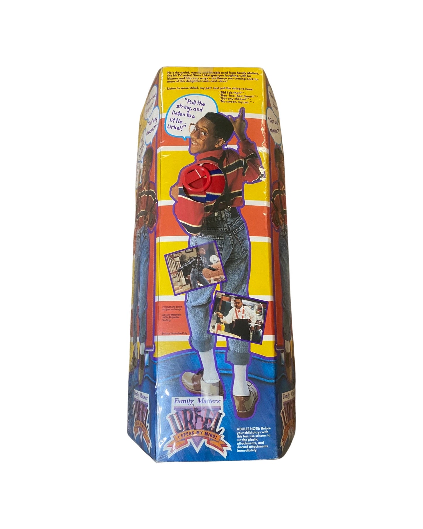 1990 Hasbro Family Matters Steve Urkel Talking Doll