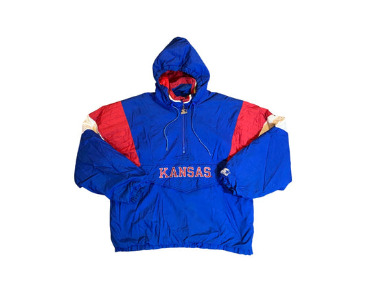 Vintage Starter Kansas Jayhawks Pullover Jacket