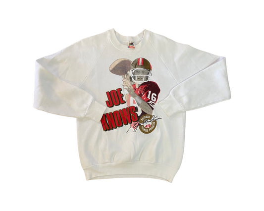 Vintage San Francisco 49ers Joe Knows Crewneck